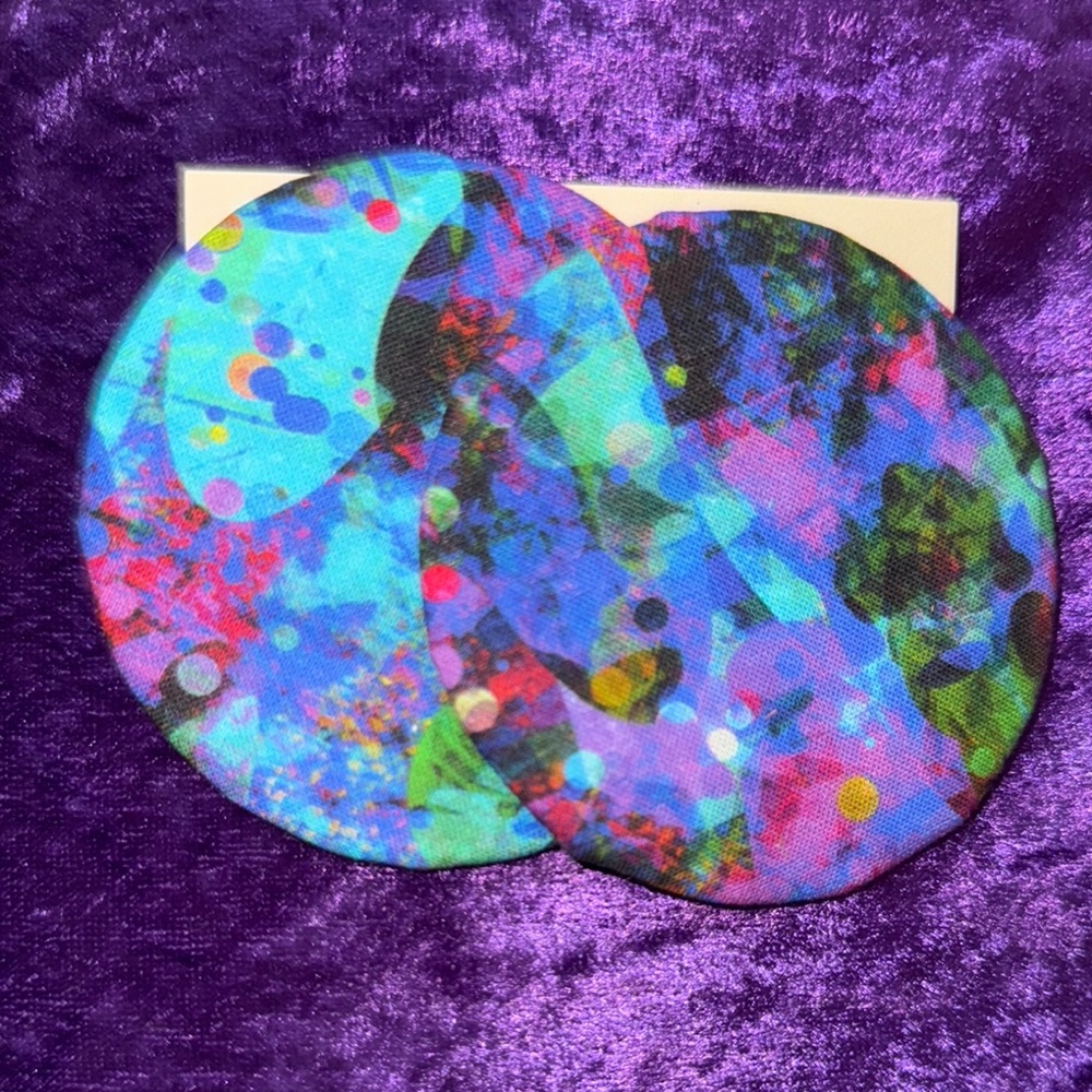 Abstract Multicolor Earrings
